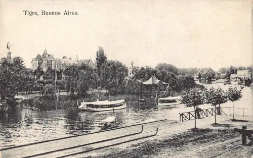 B488 Argentinien Buenos Aires Tigre Vintage Postkarte