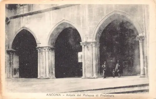 A807 Italien Ancona Arcata del Palazzo di Prefettura Vintage Postkarte