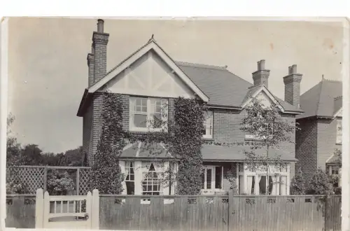 England 1910 Northampton Typical British House RPPC Vintage Postkarte