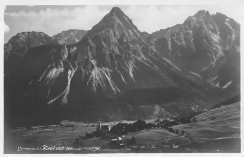 L341 Österreich Lemoos i Tirol mit Sonnenspitze RPPC Vintage Postkarte