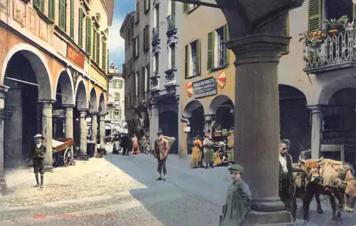 A003 Schweiz Zürich Carlo Antoanetti Cesti Stacci Laden Vintage Postkarte