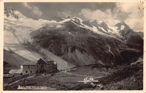A809 Österreich Berlinerhütte Zillertalhütte RPPC Vintage Postkarte