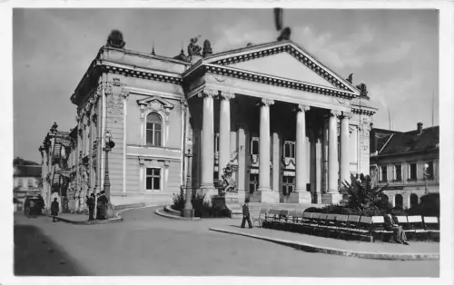 L510 Rumänien Nagyvarad Oradea Theater 1943 Echtfoto Vintage Postkarte