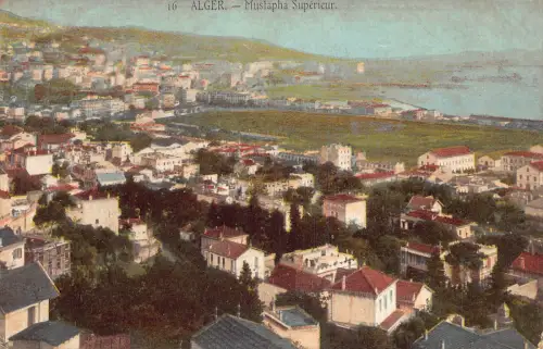 Algerien Alger Algier Mustapha Superieur Panorama Vintage Postkarte