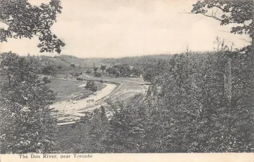 L388 Kanada Der Don River bei Toronto Vintage Postkarte