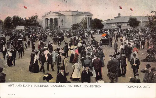 L387 Kanada Toronto Kunst & Milchgebäude Nationale Ausstellung Kutschen Postkarte