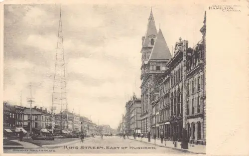 L387 Kanada Hamilton King Street östlich von Hughson Vintage Postkarte