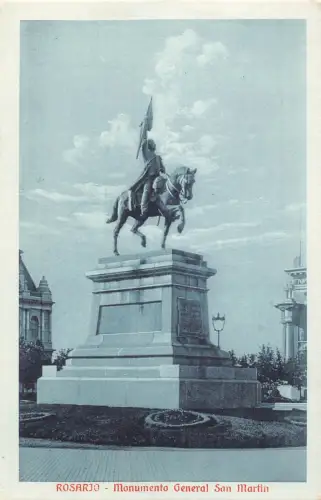 A814 Argentinien Rosario Monumento General San Martin Denkmal Vintage Postkarte
