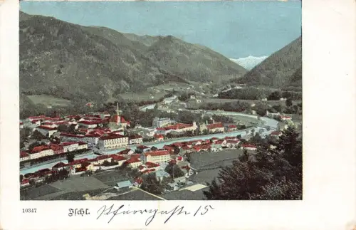 L176 Österreich Bad Ischl Panoramablick Vintage Postkarte