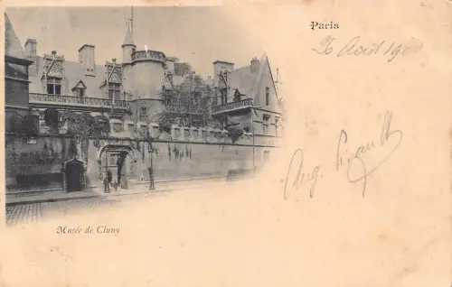 Frankreich 1900 Paris Musee de Cluny Museum Vintage Postkarte