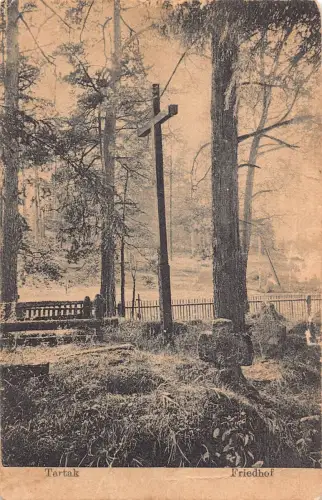 L076 Ukraine Tartak 1916 Friedhof 1. Weltkrieg Feldpostkarte