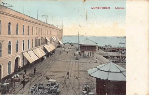 Uruguay Montevideo Aduana Vintage Postkarte B837