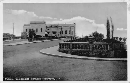 Nicaragua Palacio Presidencial Managua 1936 Vintage Postkarte B837