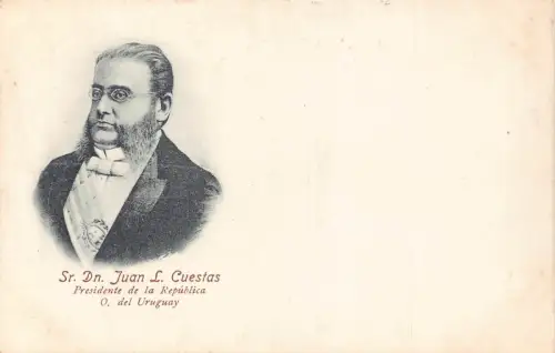 Uruguay Politiker Sr Dn Juan L Cuestas Präsident Vintage Postkarte B838