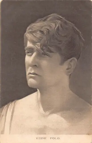 Filmstar Eddie Polo amerikanischer Schauspieler Portrait Vintage Postkarte B835