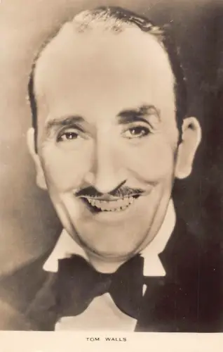 Filmstar British Theater Film Schauspieler Tom Walls Portrait RPPC Postkarte B835