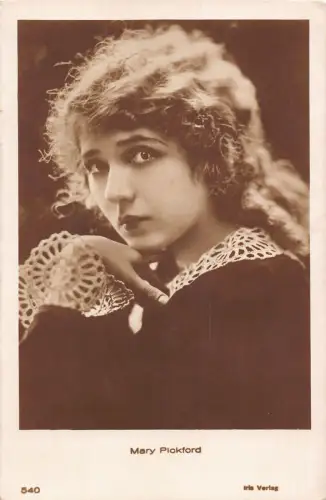 Filmstar Mary Pickford kanadisch-amerikanische Schauspielerin Portrait RPPC Postkarte B835