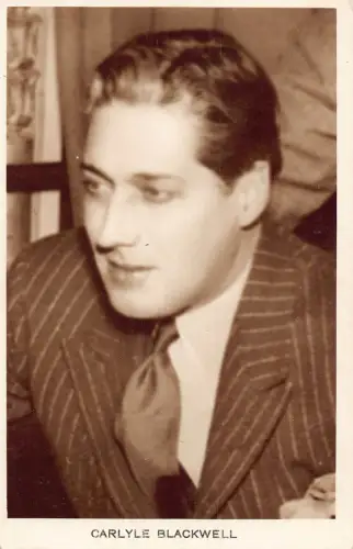 Filmstar Carlyle Blackwell US-amerikanischer Filmschauspieler und Regisseur RPPC Postkarte B834