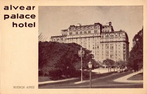 Argentinien Buenos Aires Alvear Palace Hotel Vintage Postkarte B838