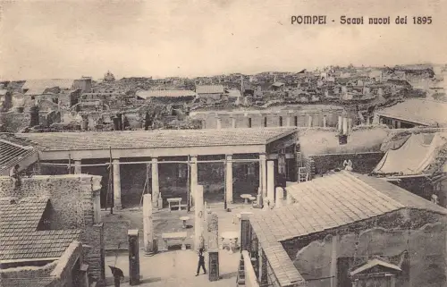 A012 Italien Pompeji Scavi nuovi del 1895 Ruinen Vintage Postkarte