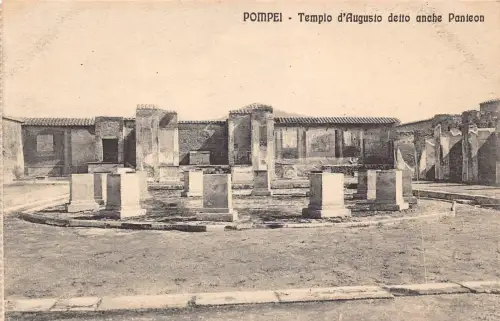 A012 Italien Pompeji Tempel des Augustus detto anche Panteon Vintage Postkarte