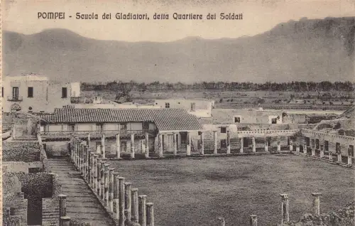 A012 Italien Pompei Scuola dei Gladiatori della Quartiere dei Soldati Postkarte