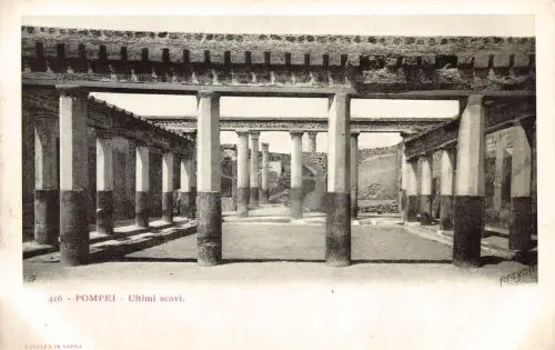 A012 Italien Pompeji Ultimi Scavi Vintage Postkarte