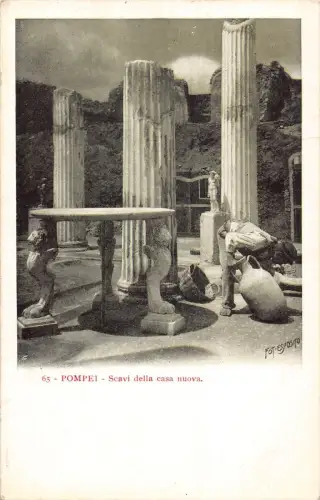 A010 Italien Pompeji Scavi della casa nuova Archäologie Vintage Postkarte