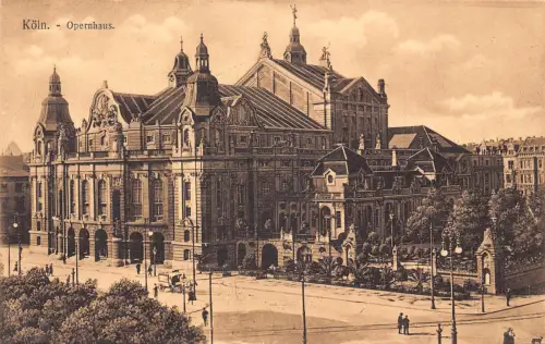 B074 Deutschland Köln Köln Opernhaus Oper Vintage Postkarte