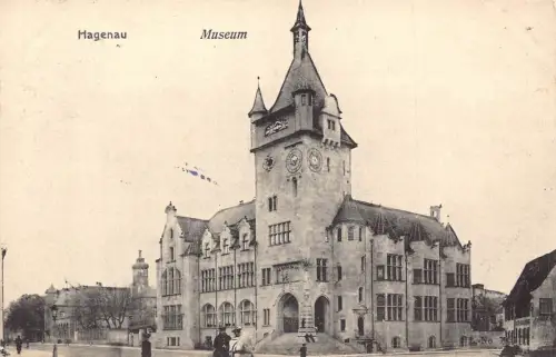 A183 Frankreich 1907 Hagenau Haguenau Museum Vintage Postkarte