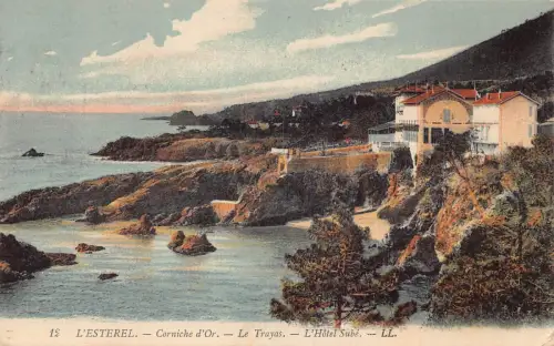 C019 Frankreich, L'Esterel Corniche d'Or Le Trayas L'Hotel Sube Vintage Postkarte