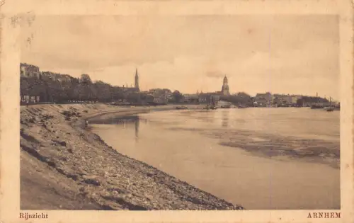 A184 Niederlande Rijnzicht Arnheim Küste Vintage Postkarte