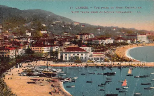 C019 Frankreich, Cannes vue prise du Mont Chevalier Vintage Postkarte
