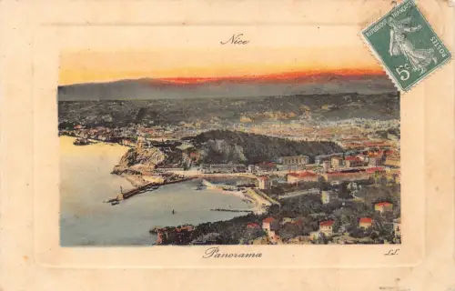 C019 Frankreich, Schönes Panorama 1908 Vintage Postkarte