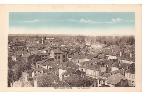 B663 Frankreich Castelsarrasin Gesamtansicht Vintage Postkarte