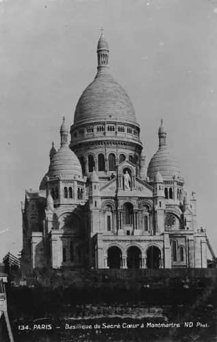 Frankreich Paris Basilique Sacre Coeur a Montmartre RPPC Vintage Postkarte