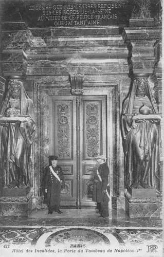 Frankreich Paris Hotel des Invalides La Porte du Tombeau de Napoleon Garde Postkarte