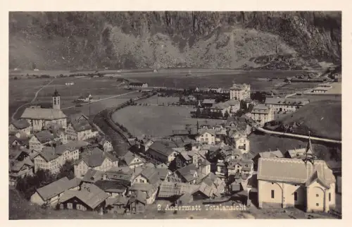 A186 Schweiz Andermatt Gesamtansicht Vintage Postkarte