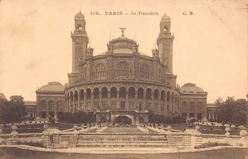 A009 Frankreich Paris Le Trocadero Vintage Postkarte