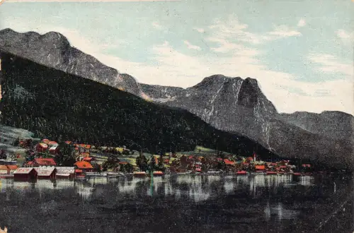 B077 Polen Miasto Gorlice Berg Vintage Postkarte