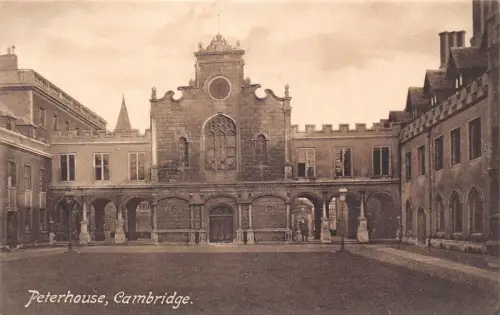 B182 England Cambridge Peterhouse Vintage Postkarte
