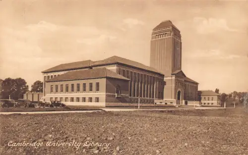 B182 England Cambridge University Library Vintage Postkarte