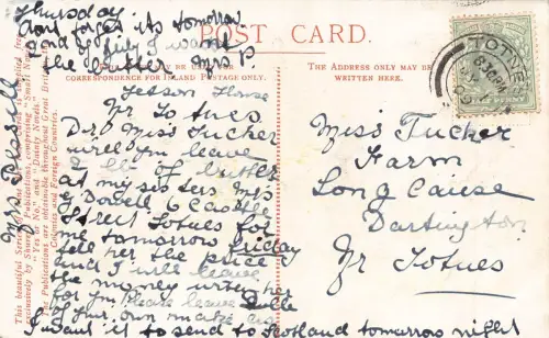 England 1909 Rochester Vintage Postkarte