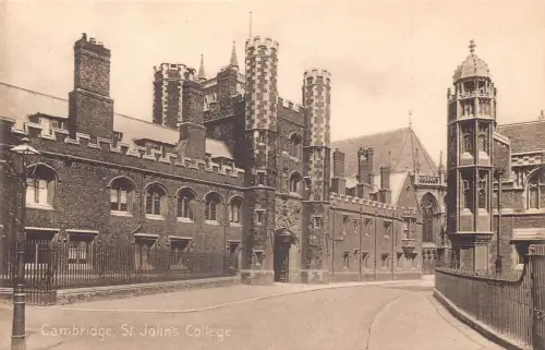 L246 England Cambridge St John's College Vintage Postkarte