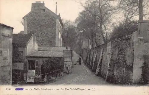 Frankreich Paris Cabaret Au Lapin Agile Restaurant Butte Montmarte Postkarte