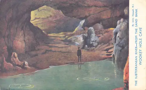 A773 England The Subterranean River Wookey Hole Cave Postkarte