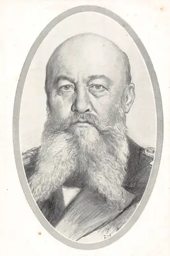 L082 Deutsches Königshaus Großadmiral von Tirpitz Portrait Postkarte