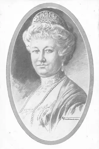 L082 Deutsches Königskaiserin Augusta Victoria Portrait Postkarte