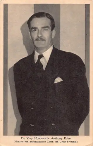 Politiker Anthony Eden Earl of Avon Premierminister von Großbritannien Postkarte