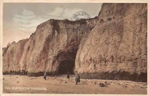 L242 England 1930 The Cliffs Near Ramsgate Vintage Postkarte